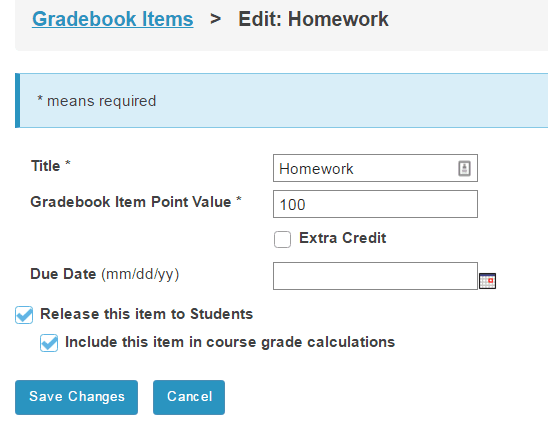 Homework is worth 100 points.